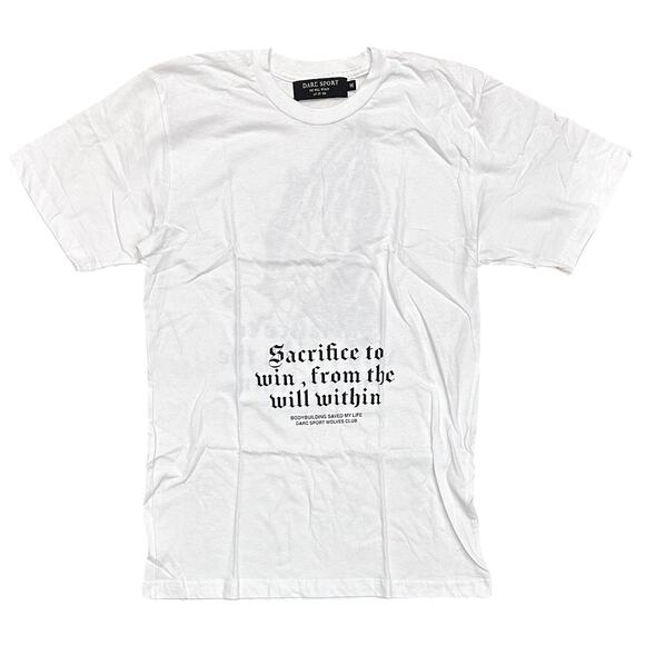 Darc Sport Men's T-Shirt Bodybuilding Saved My Life Vintage Black Tee - Picture 2 of 2